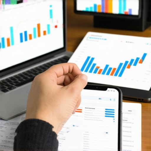 Person using AI-powered financial apps to analyze credit reports