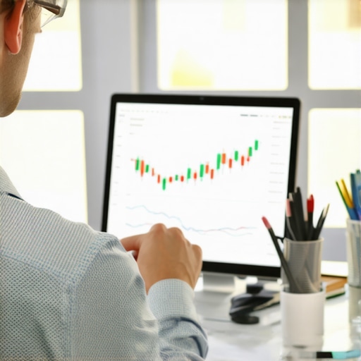 Person reviewing credit reports and financial data on a laptop.