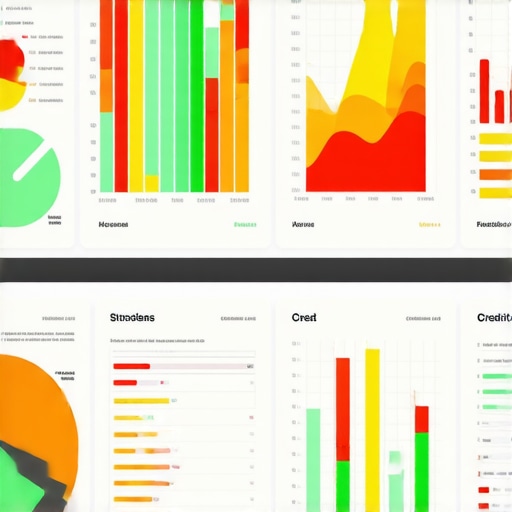 Credit score dashboard with financial tools and graphs for strategic credit management.
