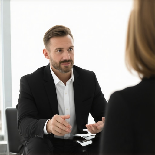 Financial advisor explaining credit strategies to a client.