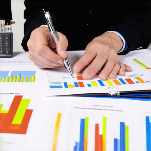 Expert financial advisor advising client on debt and credit strategies with charts.