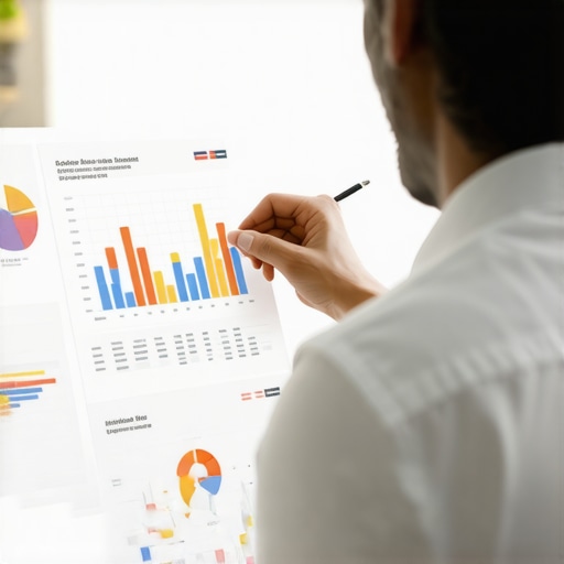 Financial Advisor Guiding Credit Strategies Expert financial advisor analyzing credit reports with client in a professional office