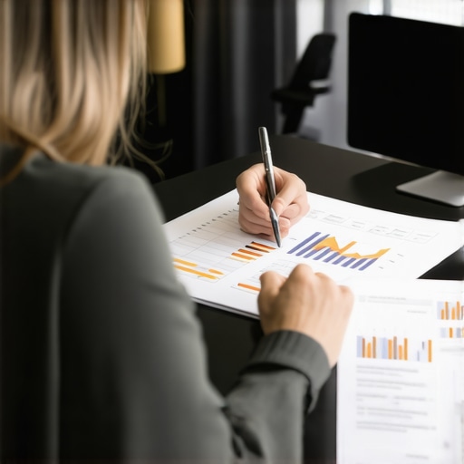 Financial Planning with a Counselor Person working with financial counselor reviewing debts and credit plans.