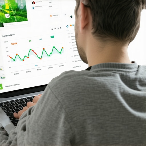 Person reviewing credit scores and financial alerts on a laptop.