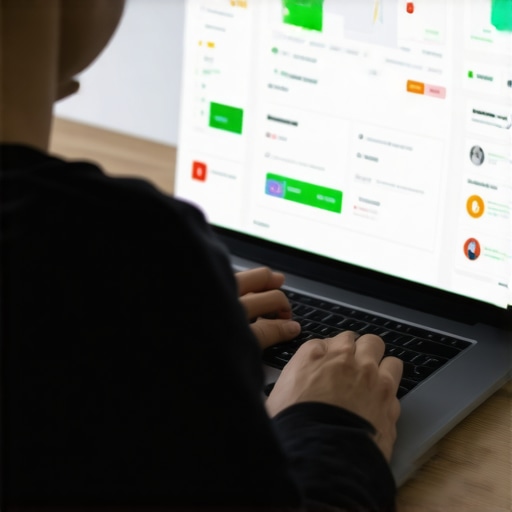 Person analyzing credit scores and financial data on laptop