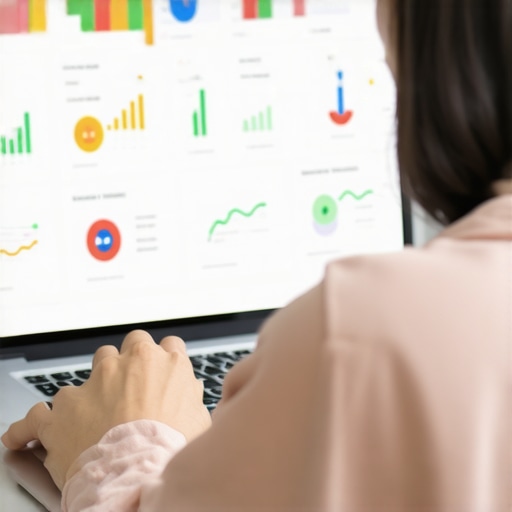 Person managing finances on a laptop with credit monitoring software