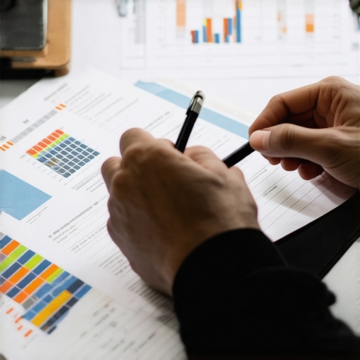 Person reviewing financial paperwork to demonstrate careful financial planning