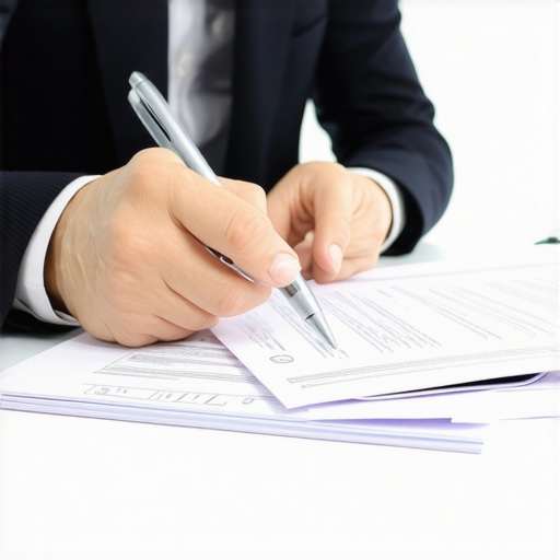 Person negotiating debt settlement over the phone with documents nearby