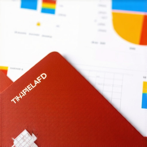 Analyst studying credit report charts and graphs