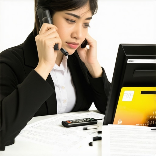 Negotiating Credit Terms Person discussing credit card interest and terms over the phone