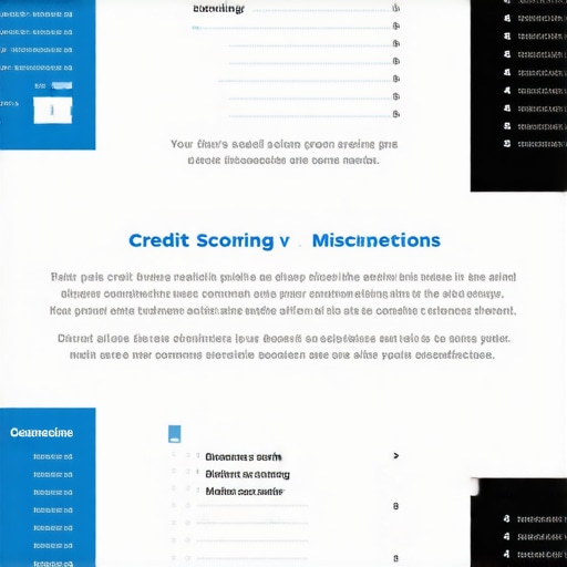 Infographic illustrating credit score components and myths