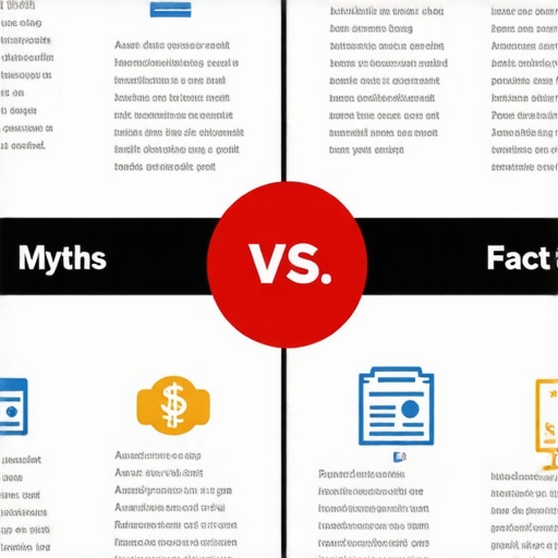 Credit Myths vs. Facts Infographic An infographic comparing common myths and facts about credit management.
