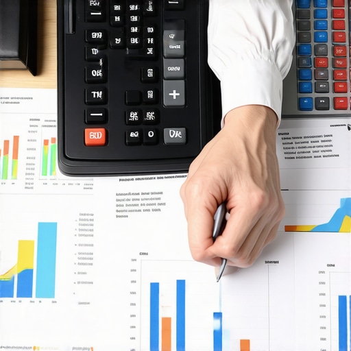 Person analyzing debt repayment options with charts and documents.
