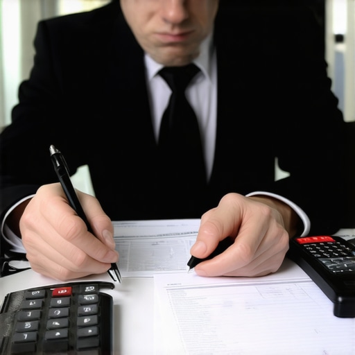 Person examining credit reports and financial documents carefully.