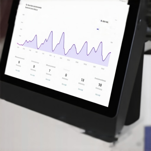 Screenshot of a high-tech credit monitoring software showing real-time credit score updates.