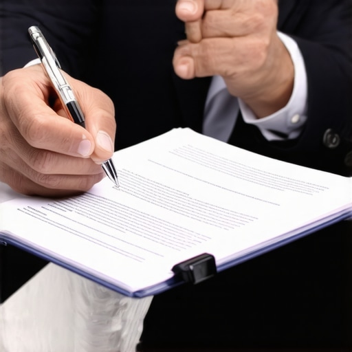 Attorney and client discussing debt-related court documents