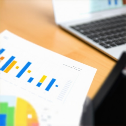 Person analyzing credit scores on a laptop with financial charts and tools