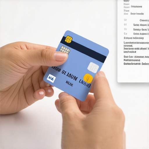 Person planning credit card balance transfer with financial documents