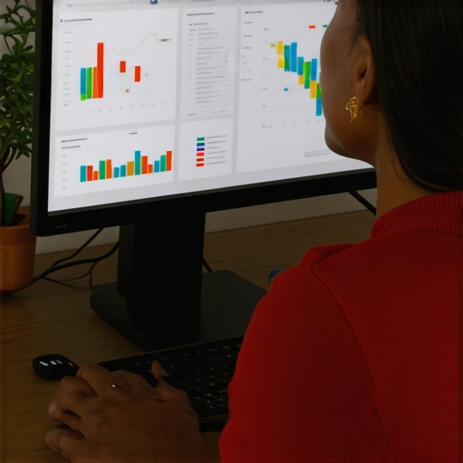 Person analyzing credit reports using digital tools and spreadsheets.