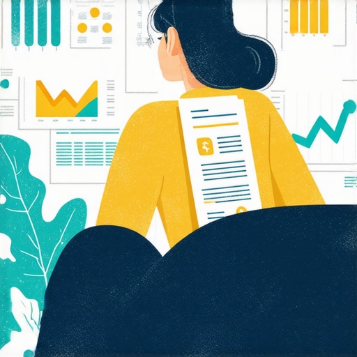 Person analyzing credit report with visual charts demonstrating score improvement