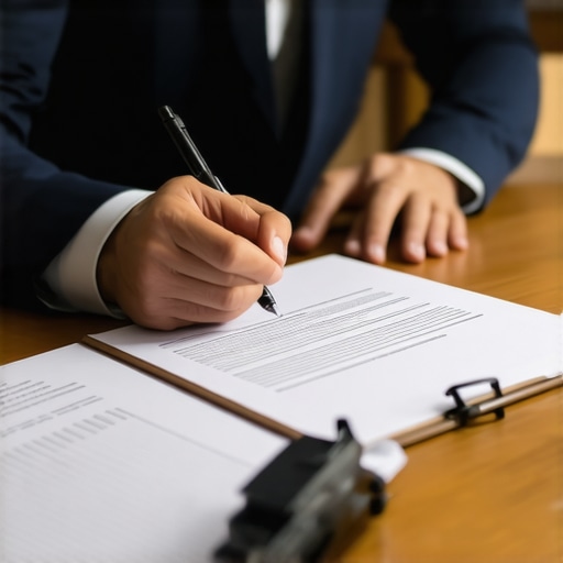 Individual analyzing credit documents while preparing a negotiation letter.