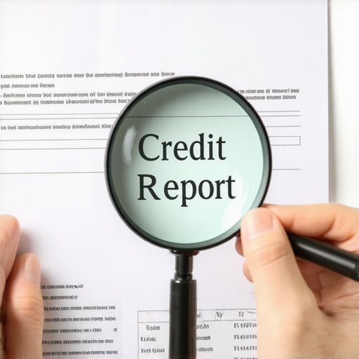 Individual analyzing credit report for unverifiable errors