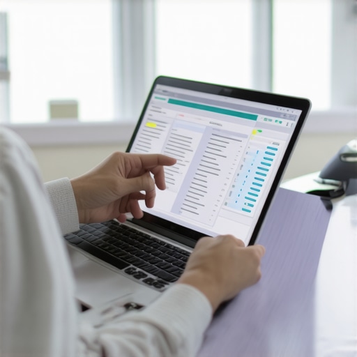 Person analyzing credit reports on a laptop for better credit management