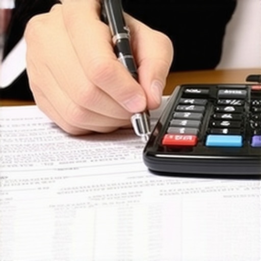 Individual analyzing credit report for accuracy and improvement strategies.