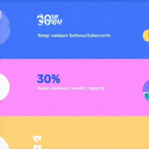 Infographic displaying steps to optimize credit utilization for better credit scores.