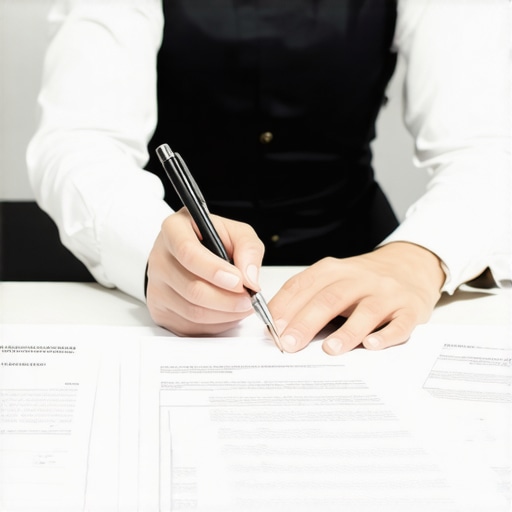 Strategic debt management planning Person organizing financial paperwork for debt repayment