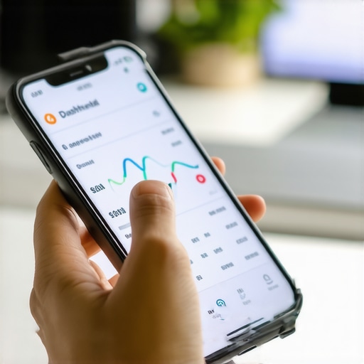 Using Financial Apps for Credit Maintenance Person managing finances on a smartphone with credit monitoring app