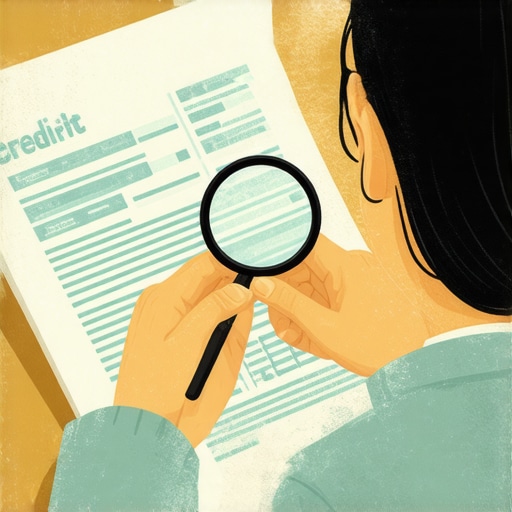 Person analyzing credit reports for better credit management.