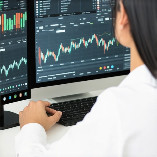 Person analyzing financial data on laptop for credit health
