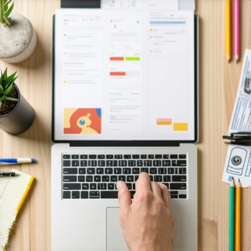 Person analyzing credit report with financial tools at desk