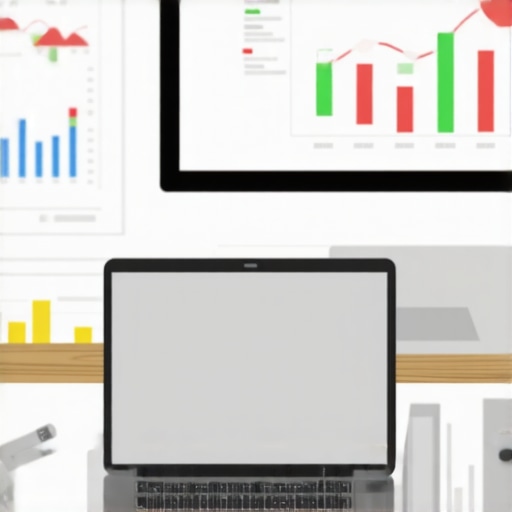 A person analyzing credit scores and financial data on a laptop with charts and reports.