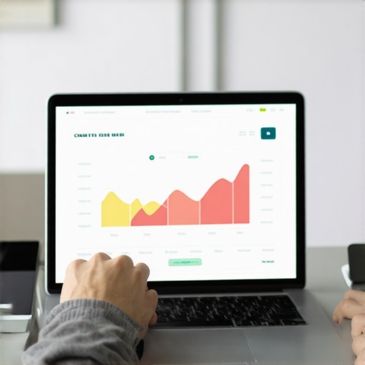 Person analyzing credit reports on a laptop to maintain financial health