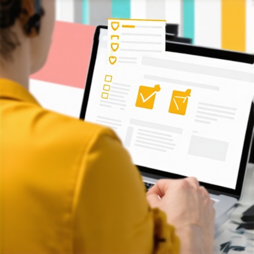 Person analyzing credit report details on a laptop screen with alerts.