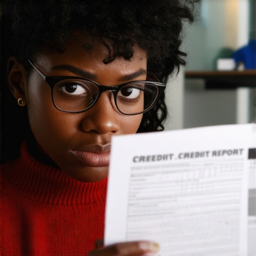 An individual analyzing credit report statements to find errors.