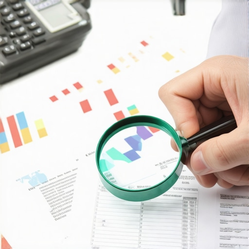 Reviewing Credit Report for Errors Person closely examining their credit report for inaccuracies and outdated information.