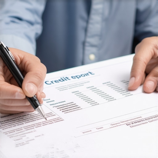 Person analyzing credit reports for outdated collections.