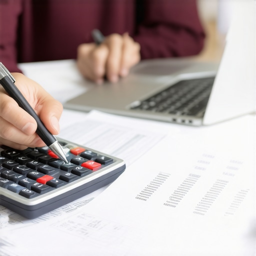 A person analyzing financial charts on a laptop to plan debt repayment.