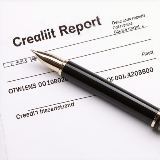 An expert reviewing a credit report with notes and a pen.