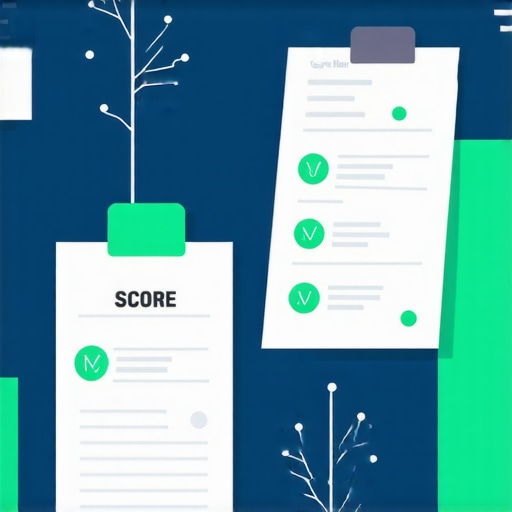 Understanding credit scoring nuances Graphic showing credit score factors and analysis