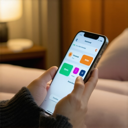 Person checking their credit scores on a mobile app on a smartphone