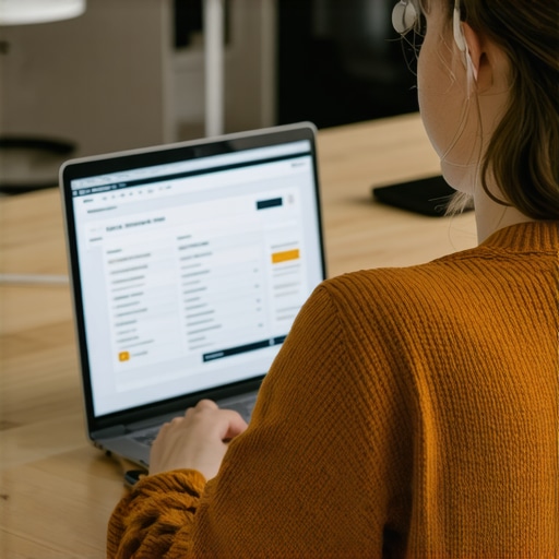 Person analyzing credit scores on a laptop with financial tools around