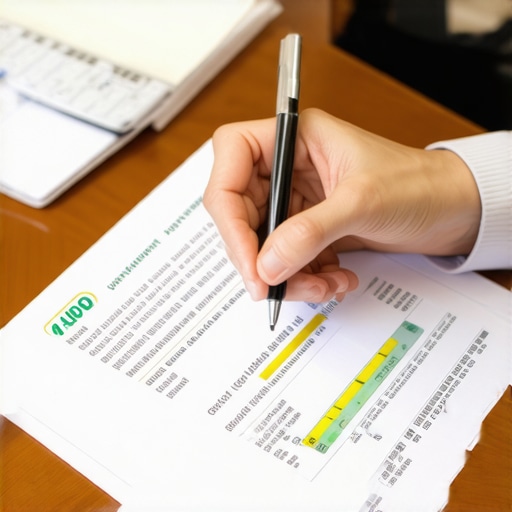 Person analyzing credit card debt plan on a table with financial documents.