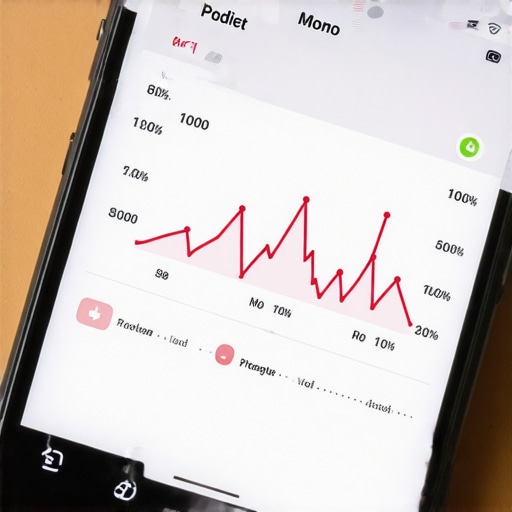 Smartphone screen showing credit score and alert notifications for credit management