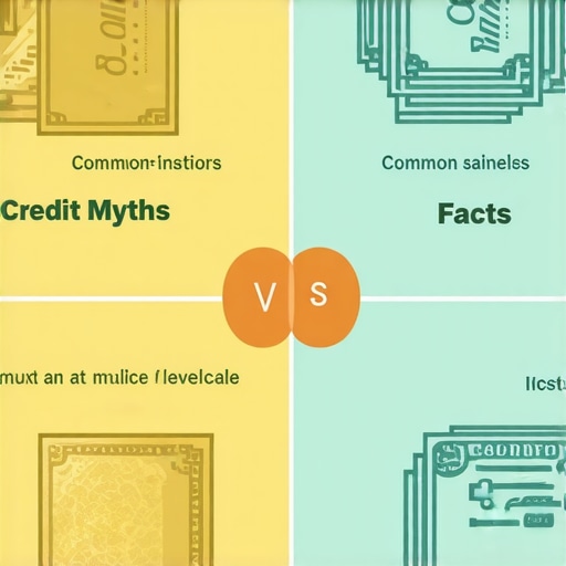 Credit Myths and Facts Infographic An infographic illustrating common misconceptions about credit building and repair