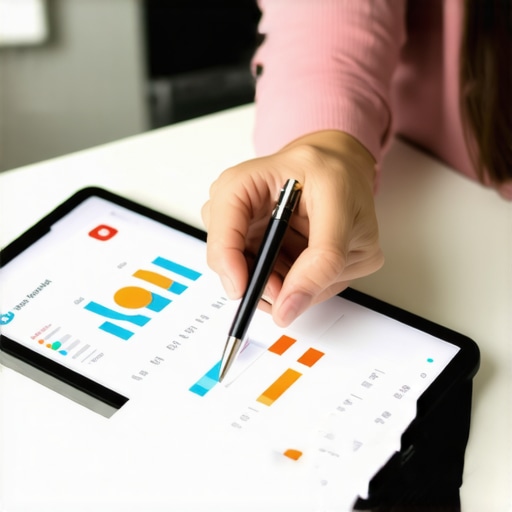 Digital Credit Management Tools in Action A person analyzing credit reports on a laptop using financial software