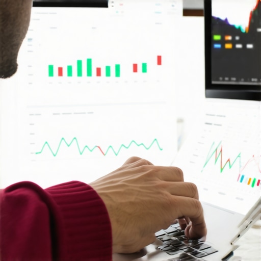 Person reviewing credit reports and financial data on a laptop for long-term credit health